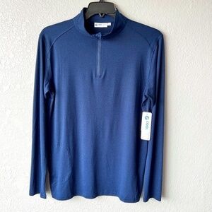 NWT- Coollast mens medium blue long sleeve pullover